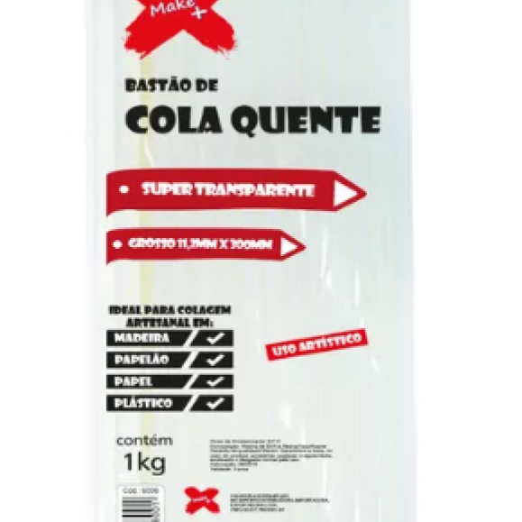Cola Quente Make + Grossa PCT Com 1KG Transparente