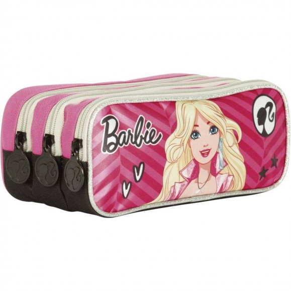 Estojo Sestini Barbie 3 Compartimentos